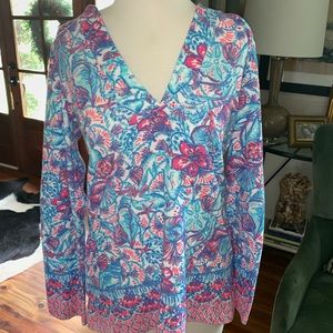 Lilly Pulitzer Higgs Hooded Tunic Cover-Up